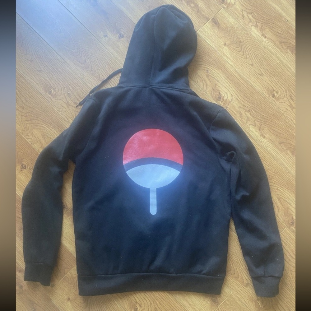 NARUTO ANIME HOODIE SWEATSHIRT UCHIHA CLAN GRAPHIC Small